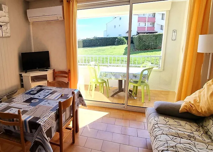 T2 Climatise Avec Piscine Et Parking A 20m De La Mer, Pour 5 Pers - Fr-1-607-100 شقة آجد